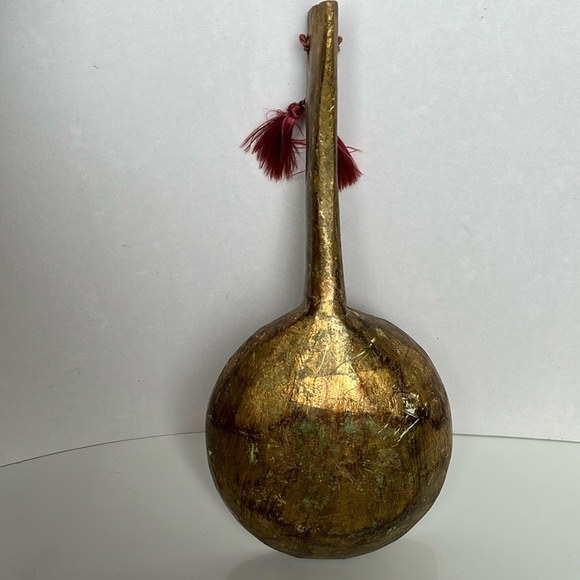 Italian Florentine Large Gold Gilt Wood Ladle Spoon Wall Hanging Italy - Picture 6 of 14